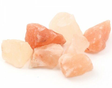 cristales de sal rosa