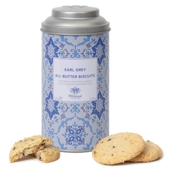 Lata galletas Tea Discoveries Earl Grey All Butter Biscuits 150gr. “Whittard”