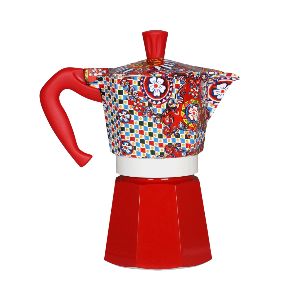 CAFETERA Dolce&Gabbana Moka Express 6 TAZAS Carro siciliano "BIALETTI" - Imagen 2