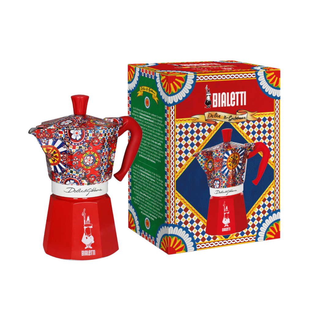 CAFETERA Dolce&Gabbana Moka Express 6 TAZAS Carro siciliano "BIALETTI" - Imagen 3