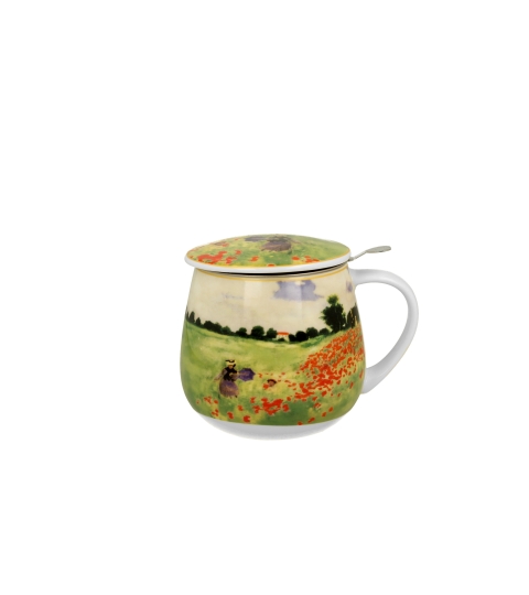 TISANERA (TAZA CON FILTRO Y TAPA) MONET POPY FIELD 430 ML. "DUO" - Imagen 2