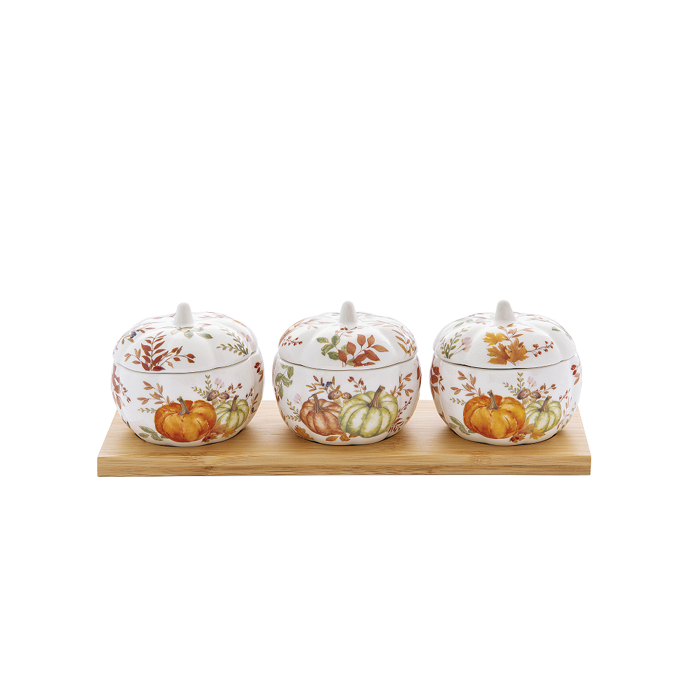 SET APERITIVOS HARVEST CALABAZAS "EASY LIFE"