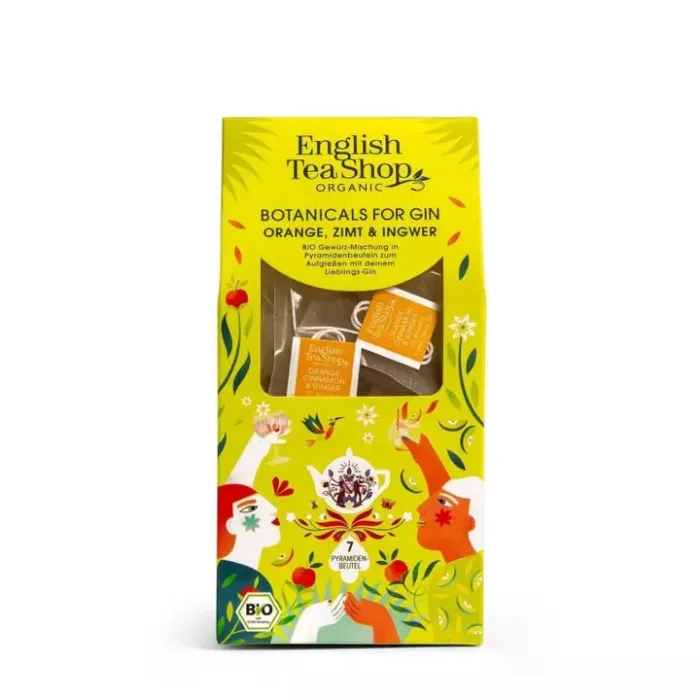 INFUSION FOR GIN Naranja Canela Jengibre BIO 7 Pirámides "ENGLISH TEA SHOP"