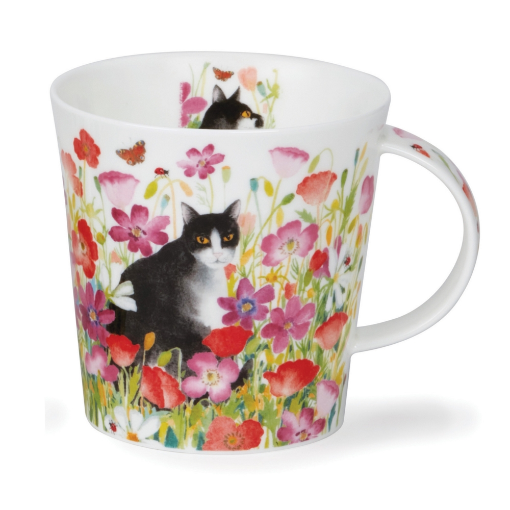 TAZA PRETTY PAWS GATO BLANCO / NEGRO 0,48 L. "DUNOON"