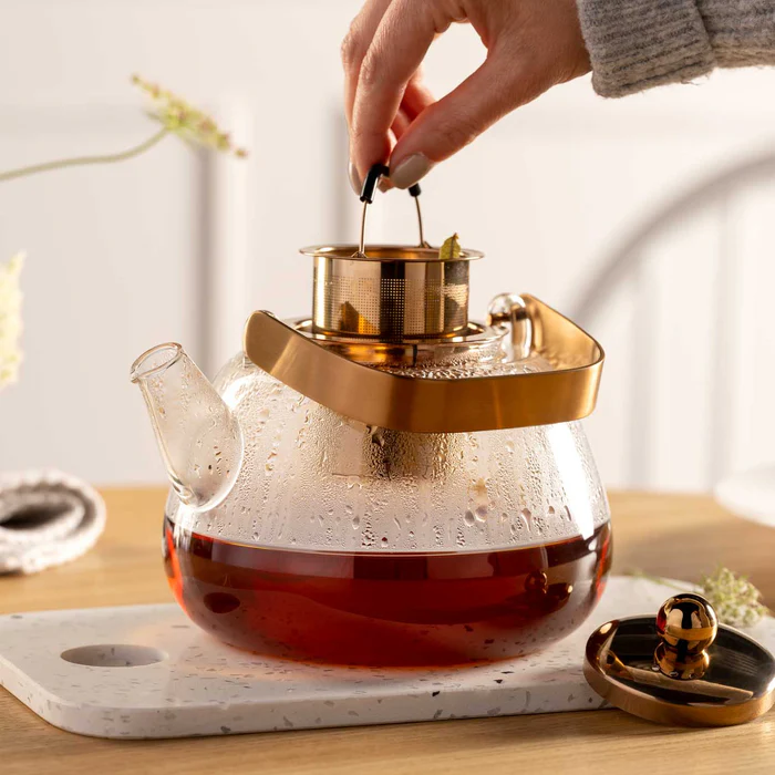 Tetera con asa de metal TÈ PER TE 1,2 l "Leonardo" - Imagen 6