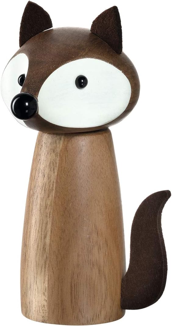 Molinillo de especias de madera zorro marrón "Leonardo"