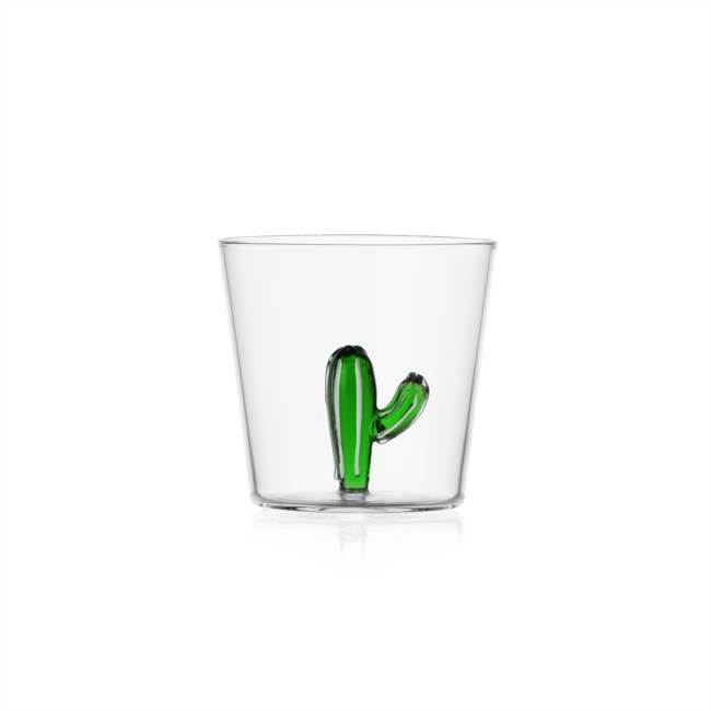 VASO CRISTAL TUMBLER CACTUS GREEN "ICHENDORF"
