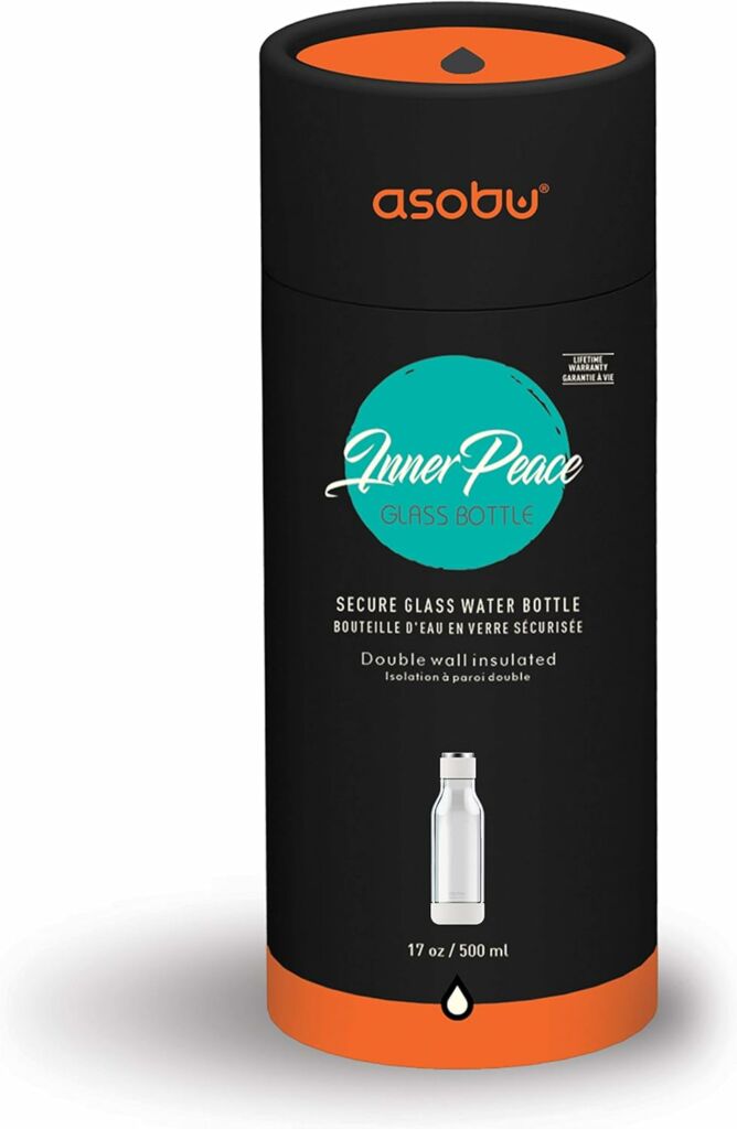 BOTELLA VIDRIO INNER PEACE 500 ML. BLANCA "ASOBU" - Imagen 3