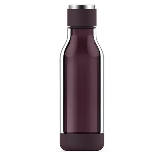 Botella vidrio inner peace 500ml burgundy "Asobu"