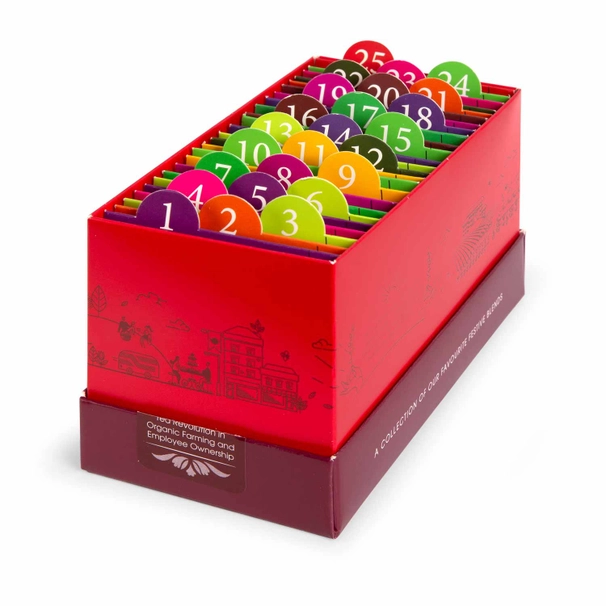 Calendario de Adviento de té BIO "Cuenta atrás de Navidad" rojo, 25 bolsitas "ETS" - Imagen 3