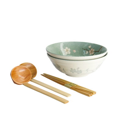 Set para ramen, 6 piezas Fujisakura verde "Tokyo Design" - Imagen 2