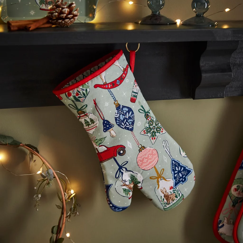 Guante de horno multicolor con adornos navideños "ULSTER WEAVERS" - Imagen 2