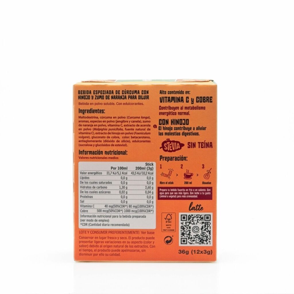 Cúrcuma Bombai (Cúrcuma Latte) "Evolutea" - Imagen 6