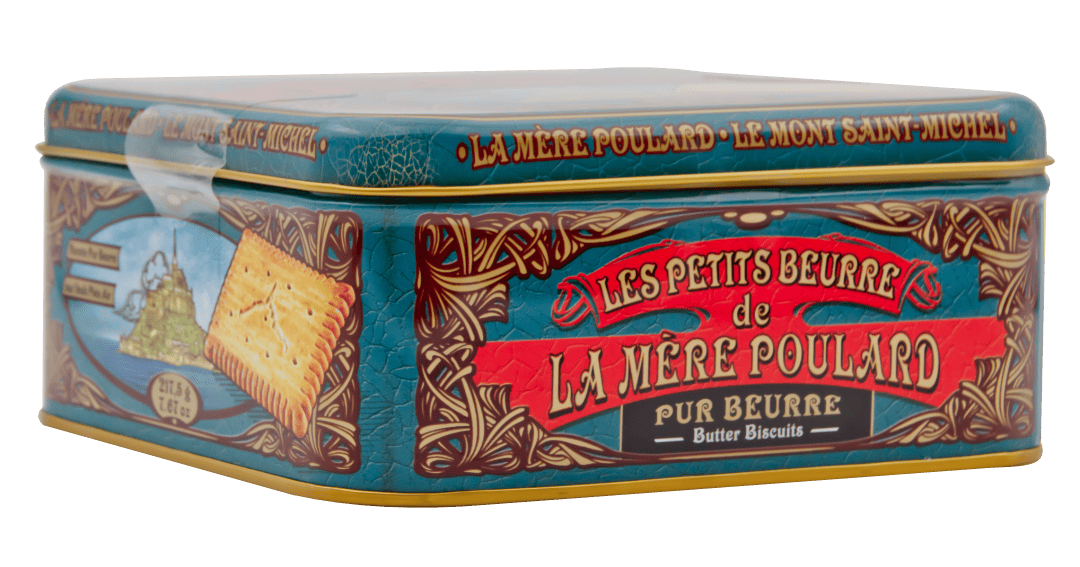 Lata coleccionista galletas de mantequilla "La Mère Poulard" - Imagen 4