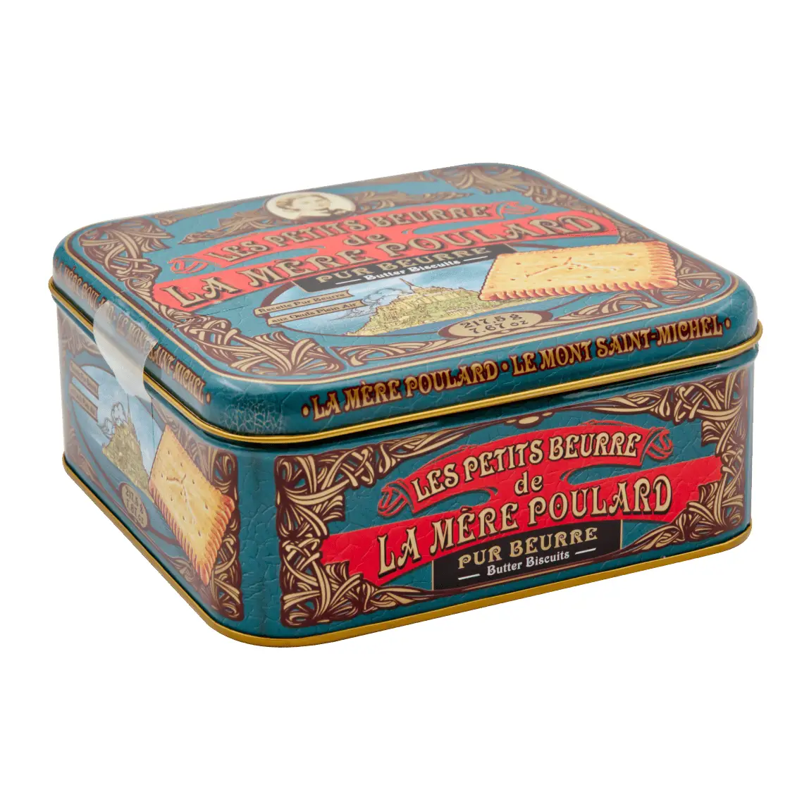 Lata coleccionista galletas de mantequilla "La Mère Poulard" - Imagen 3