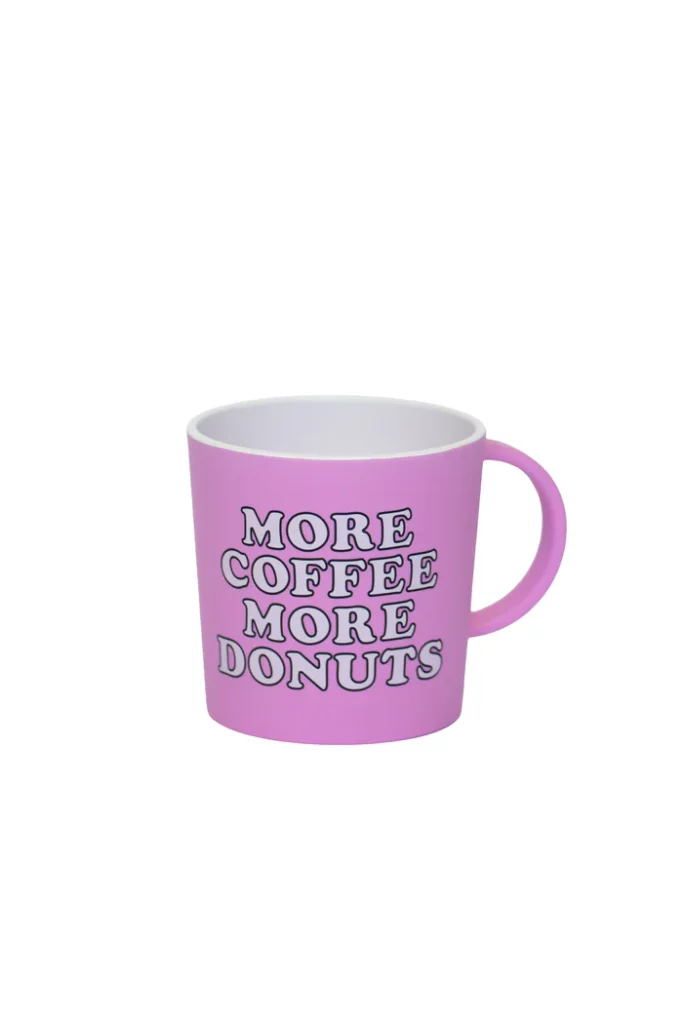 TAZA PLÁSTICO RECICLADO SNOOPY MORE COFEE MORE DONUTS "QUY CUP" - Imagen 2
