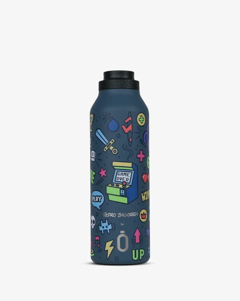 BOTELLA TERMO 600 ML. Mii 60 Pedro Baigorria - Retro Gamer Ocean "RUNBOTT" - Imagen 10