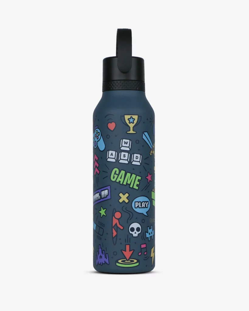 BOTELLA TERMO 600 ML. Mii 60 Pedro Baigorria - Retro Gamer Ocean "RUNBOTT" - Imagen 8