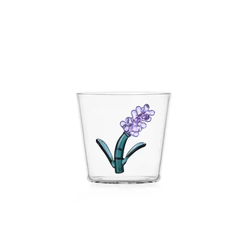 Vaso de cristal Botánica LAVANDA "Ichendorf"