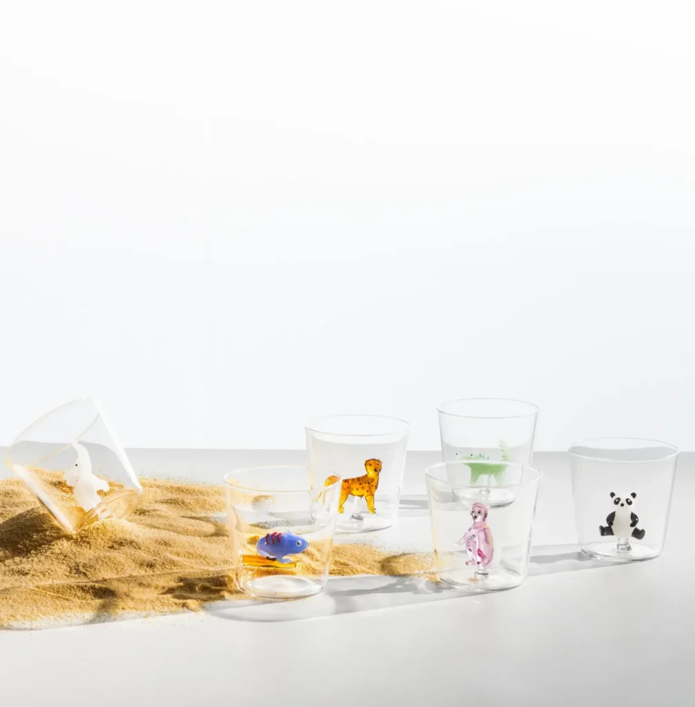 VASO DE CRISTAL SAVANNAH CAMALEÓN "ICHENDORF" - Imagen 2