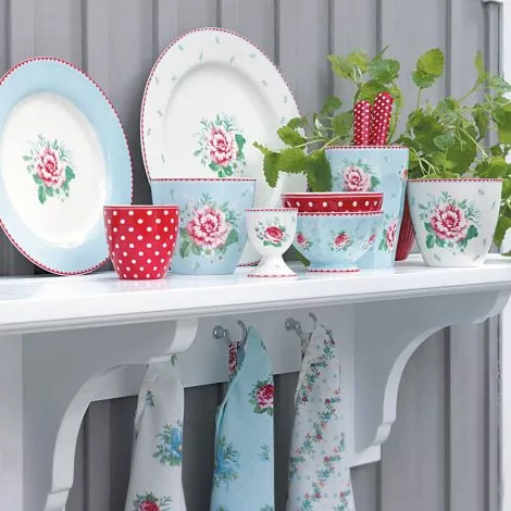 Plato azul Alivia white 20,2 cm "Greengate" - Imagen 2