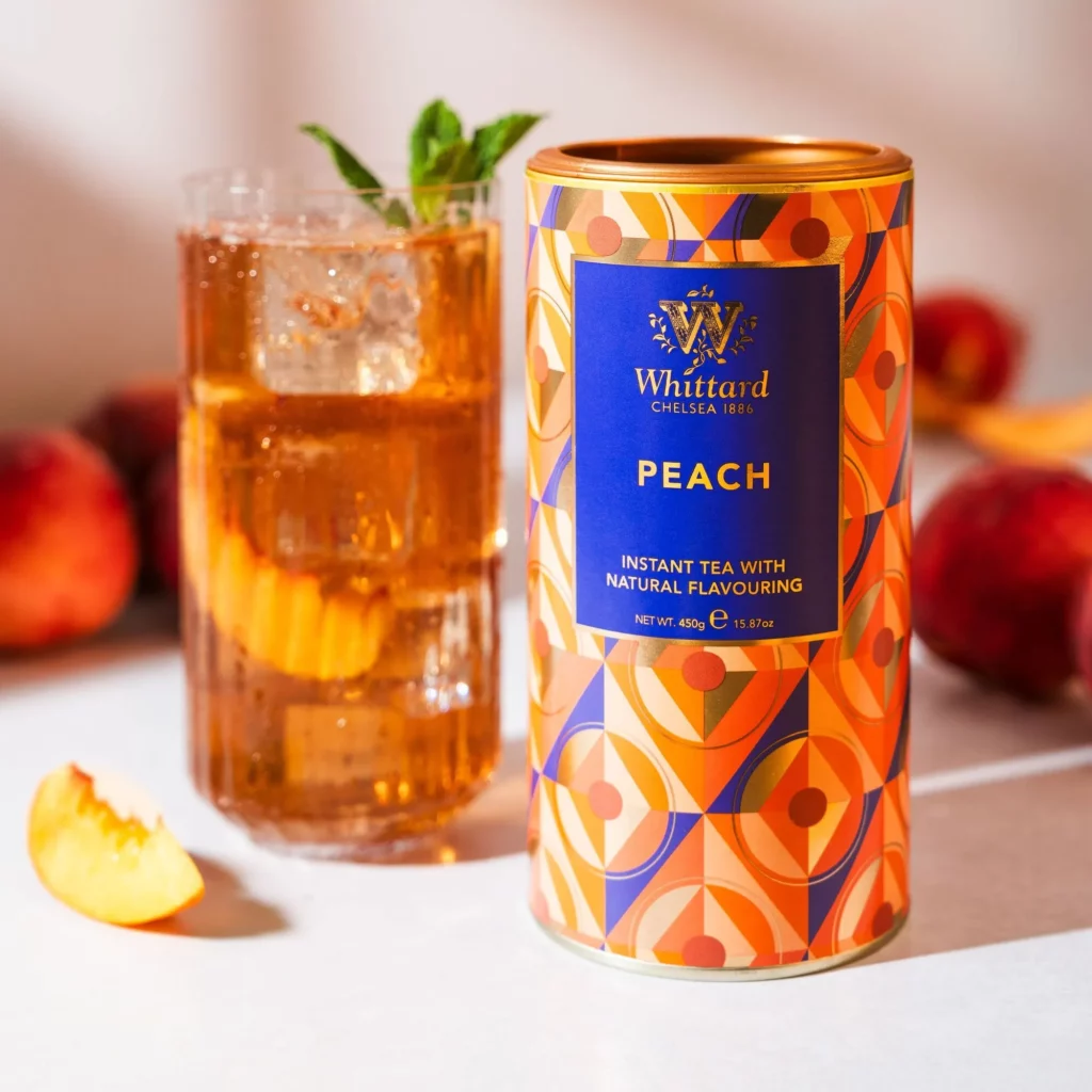 Té instantáneo con sabor a melocotón "WHITTARD"