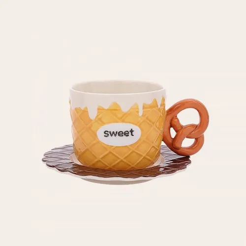 TAZA Y PLATO DESAYUNO SWEET