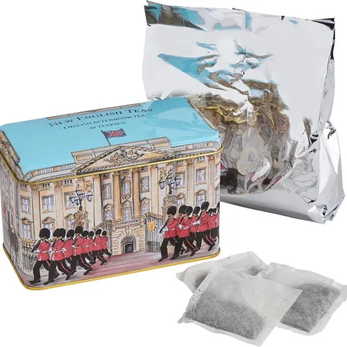 Lata de té para 40 personas del Palacio de Buckingham y el Calvario del Rey - Imagen 5