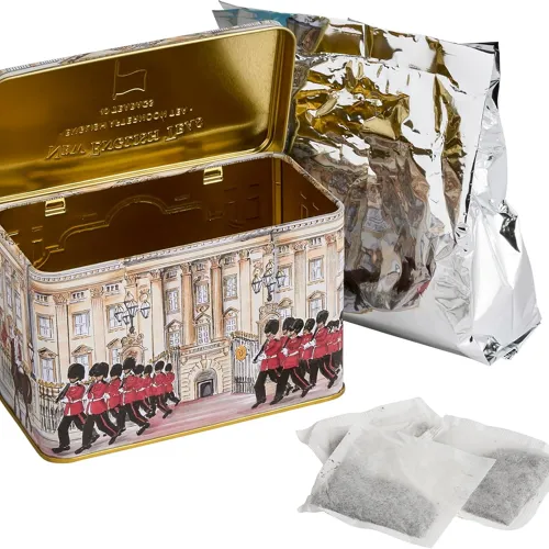 Lata de té para 40 personas del Palacio de Buckingham y el Calvario del Rey - Imagen 6