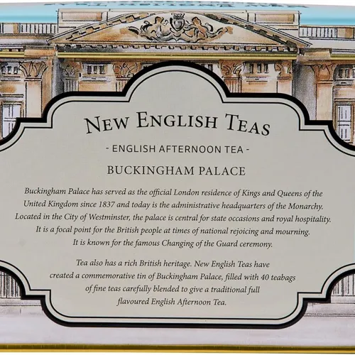 Lata de té para 40 personas del Palacio de Buckingham y el Calvario del Rey - Imagen 9