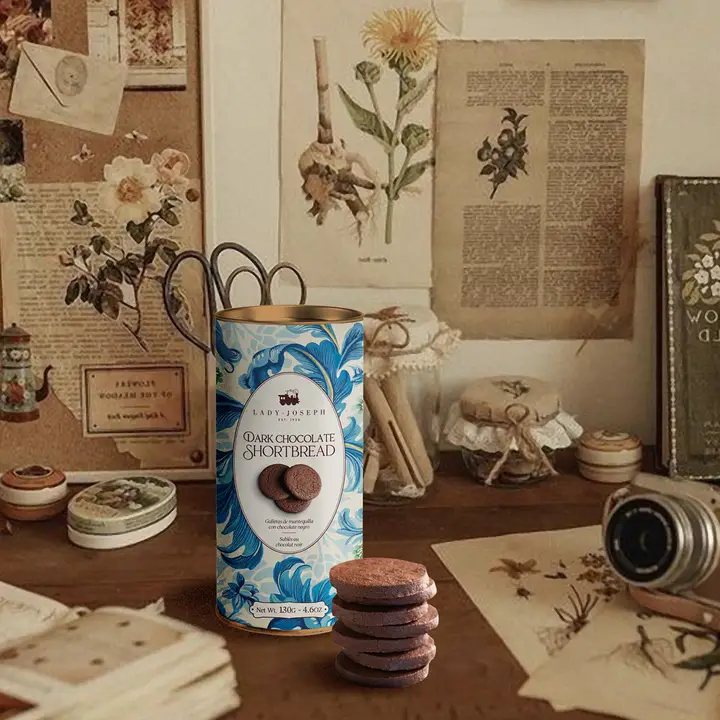 Galletas de mantequilla y chocolate Dark choco shortbread "Lady Joseph" - Imagen 4
