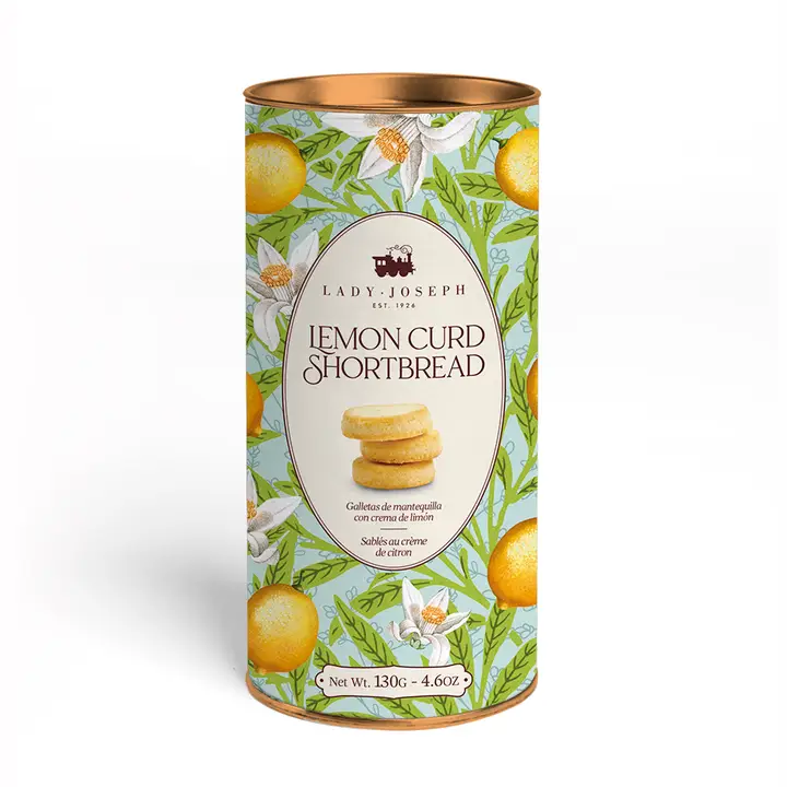 Galletas de mantequilla y limón Lemon curd shortbread 130g "Lady Joseph"