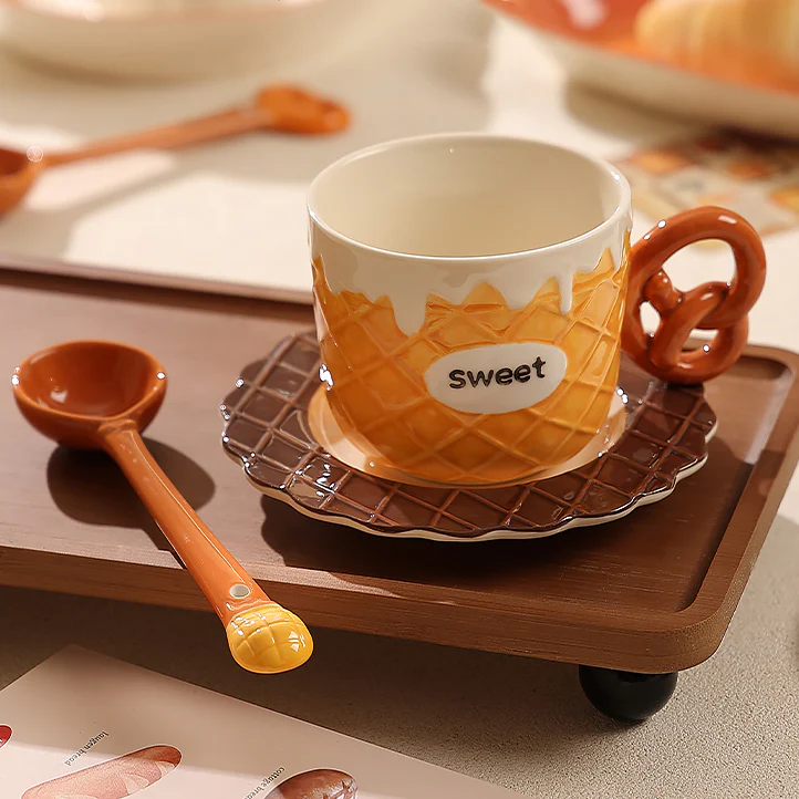 TAZA Y PLATO DESAYUNO SWEET - Imagen 2