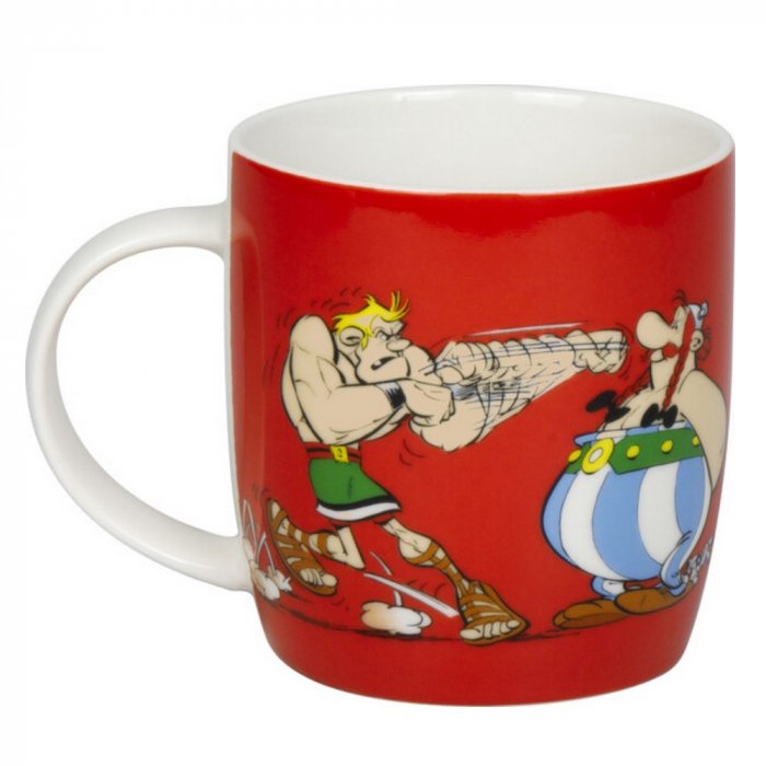 Mug en porcelana Asterix y Obelix (Boxeo)"Könitz " - Imagen 2