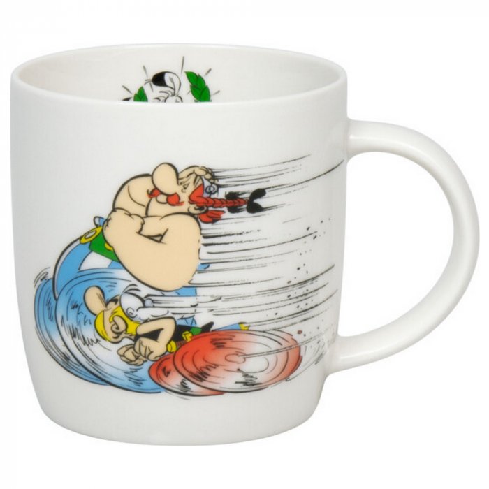 Mug en porcelana Asterix y Obelix running"Könitz " - Imagen 2