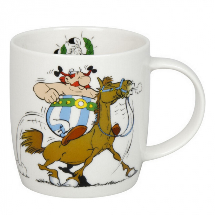 Mug en porcelana Asterix y Obelix (Equitación)"Könitz "