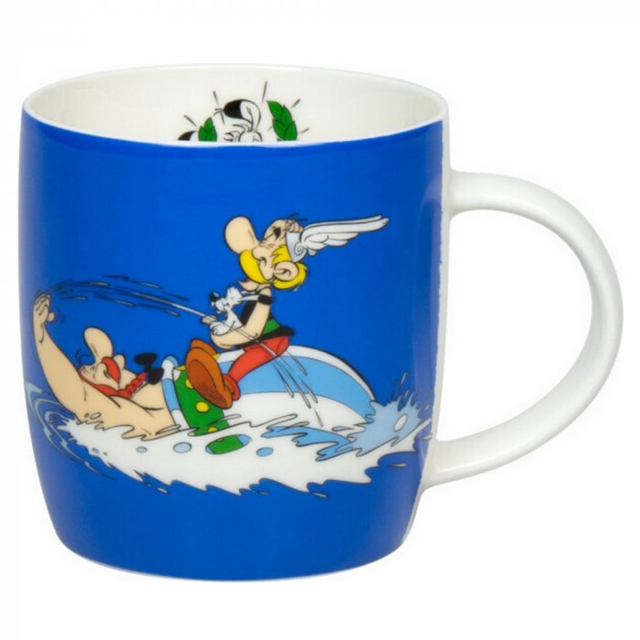 Mug en porcelana Asterix y Obelix (Natación) "Könitz " - Imagen 2