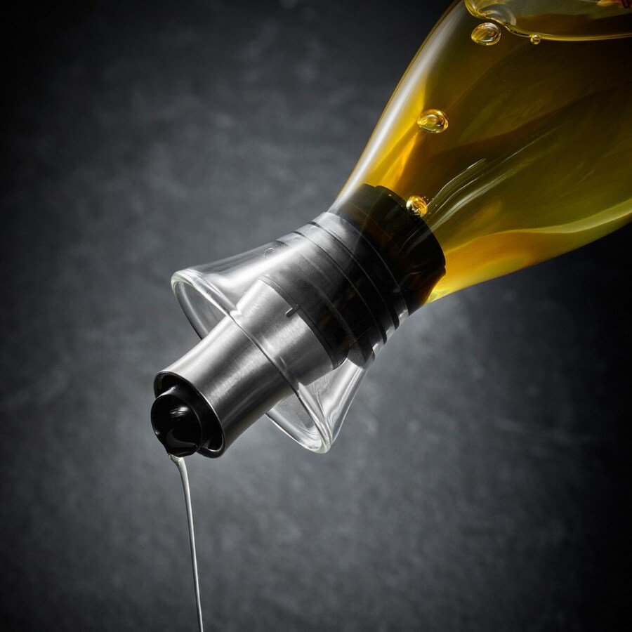 Aceitera / vinagrera Cristal antigoteo con regulador Cole & Mason " - Imagen 3
