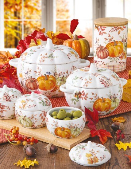 Cuenco para sopa con tapa, porcelana, 19 x 16 cm, "Harvest" - Easy Life - Imagen 2