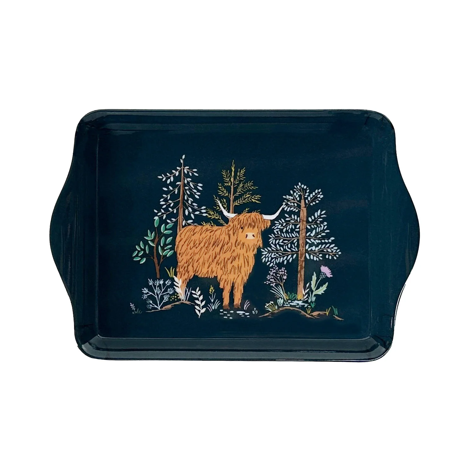 Bandeja decorativa Connie la Vaca en color azul marino "ULSTER WEAVERS"