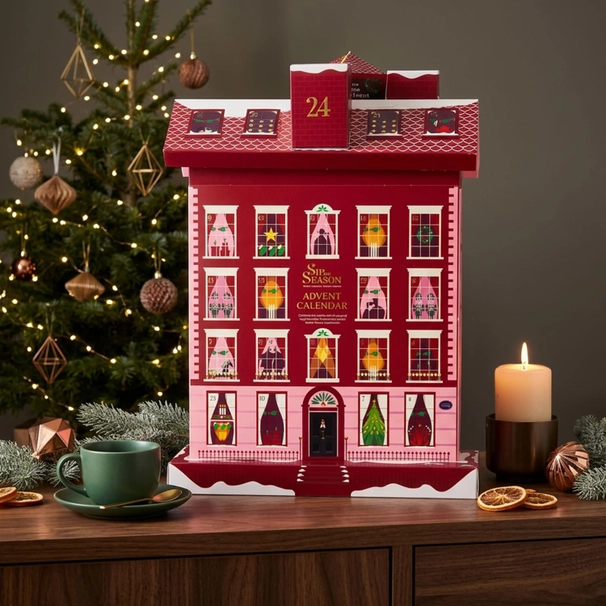 Calendario de Adviento de té Winter-Cottage, 24 piramides "ETS"