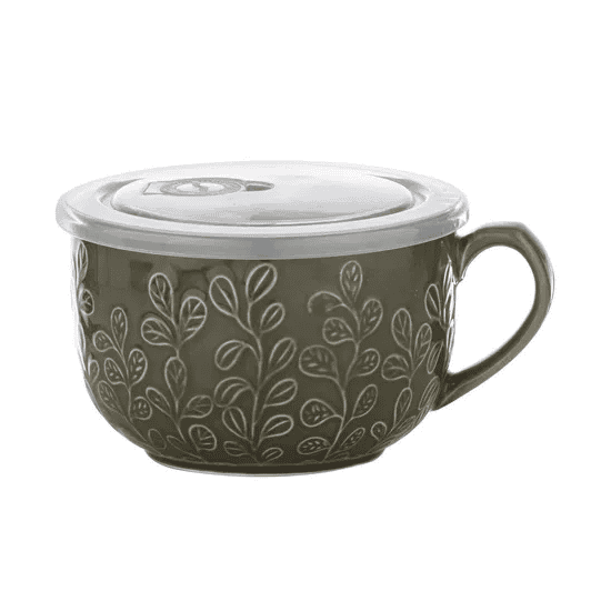 Taza para microondas de 600 ml con tapa -Oliva"Ladelle Oxley"